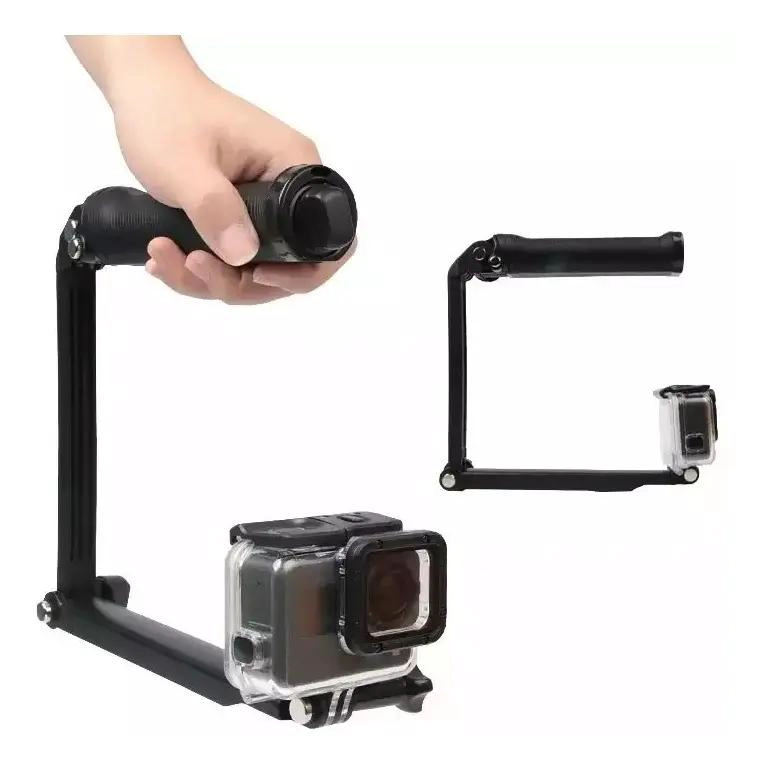 BASTON TRIPODE ARTICULABLE 3 VIAS PARA CAMARAS DEPORTIVAS - 3