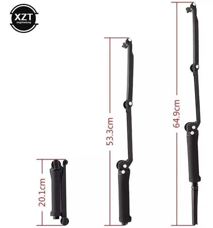 BASTON TRIPODE ARTICULABLE 3 VIAS PARA CAMARAS DEPORTIVAS - 5