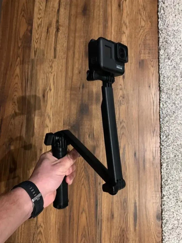 BASTON TRIPODE ARTICULABLE 3 VIAS PARA CAMARAS DEPORTIVAS - 6