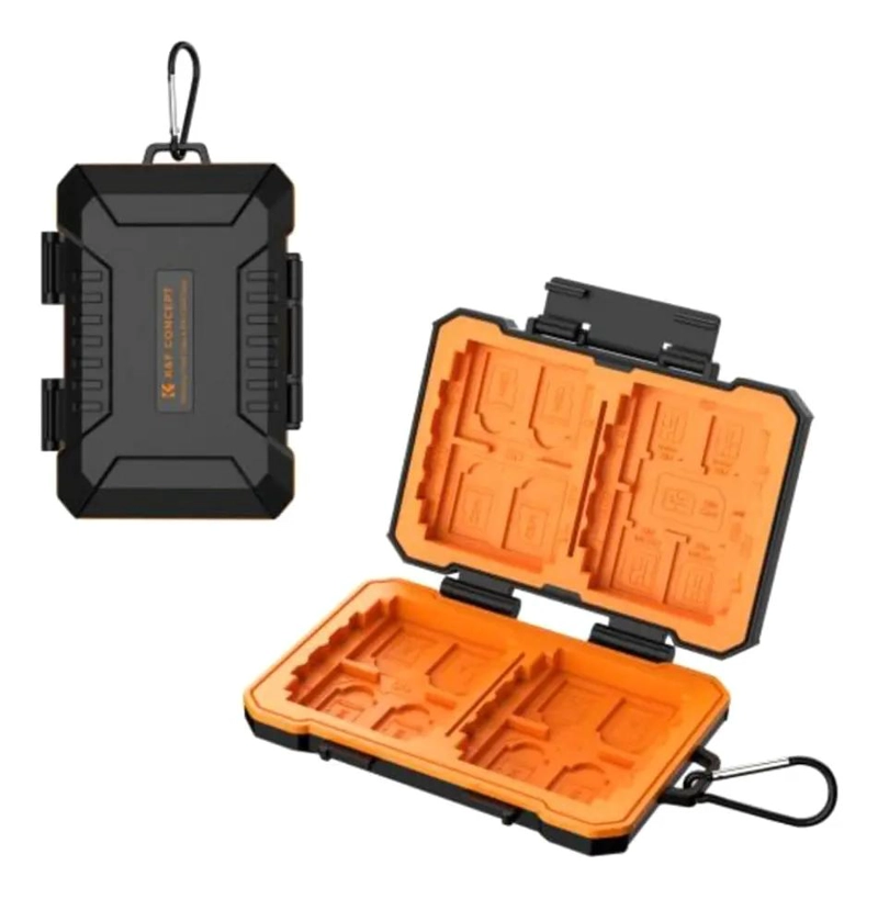 ESTUCHE COMPACTO PARA TARJETAS DE MEMORIA Y BATERIAS - 1