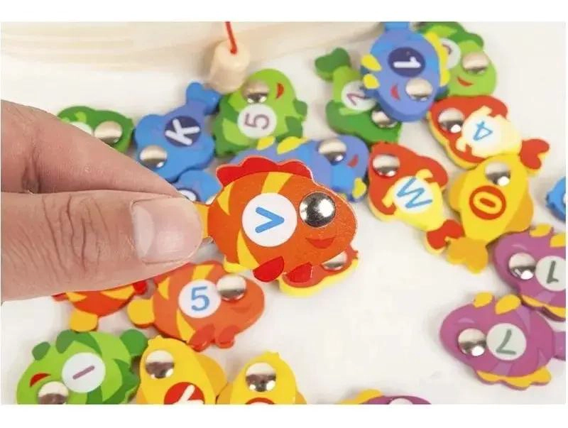 JUEGO DIDACTICO DE PESCA MAGNE TICO EN FORMA DE BARCO - 6