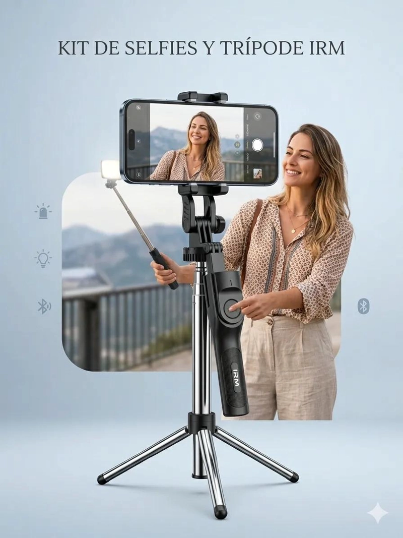 PALO SELFIE 360º CON TRIPODE INTEGRADO Y ESTABILIZADOR - 3