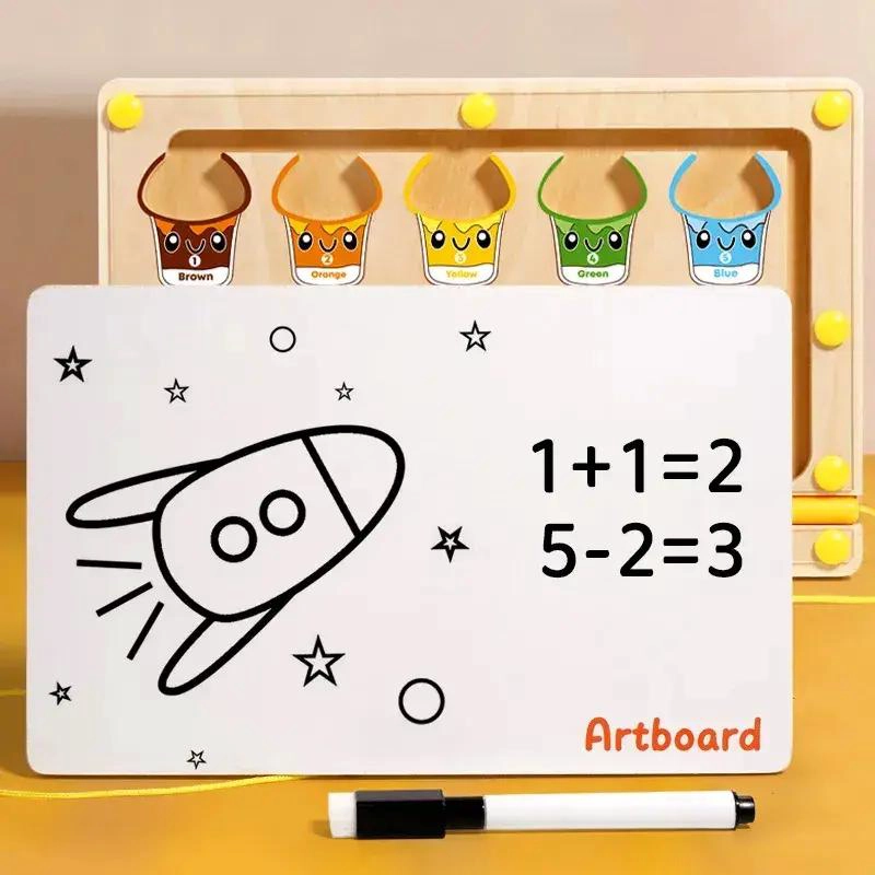 LABERINTO MONTESSORI 2 EN 1 PARA APRENDIZAJE Y DIBUJO - 2