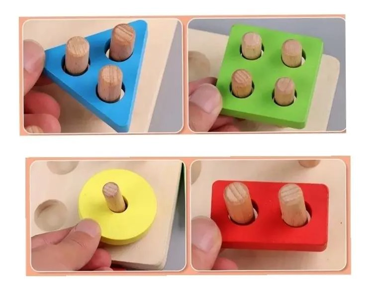 JUEGO DIDACTICO DE PESCA MAGNE TICO Y ENCAJE DE MADERA - 2