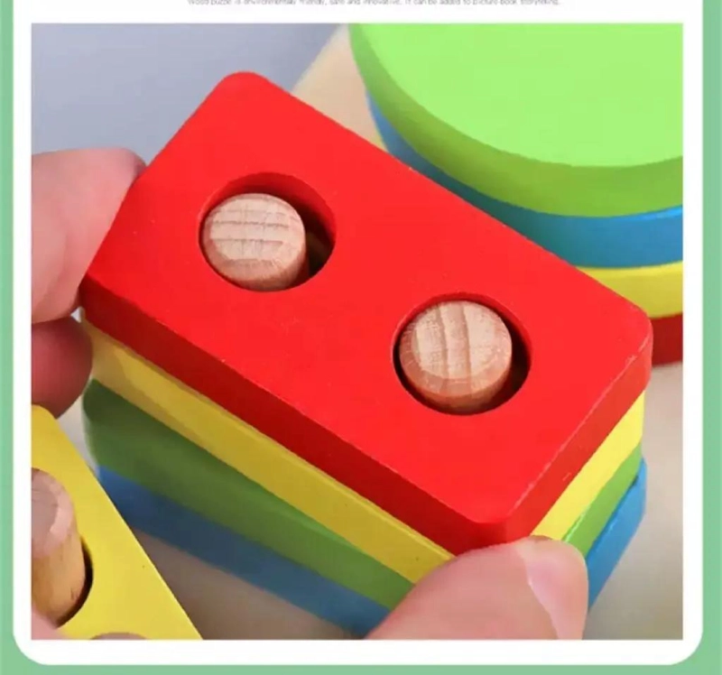 JUEGO DIDACTICO DE PESCA MAGNE TICO Y ENCAJE DE MADERA - 6