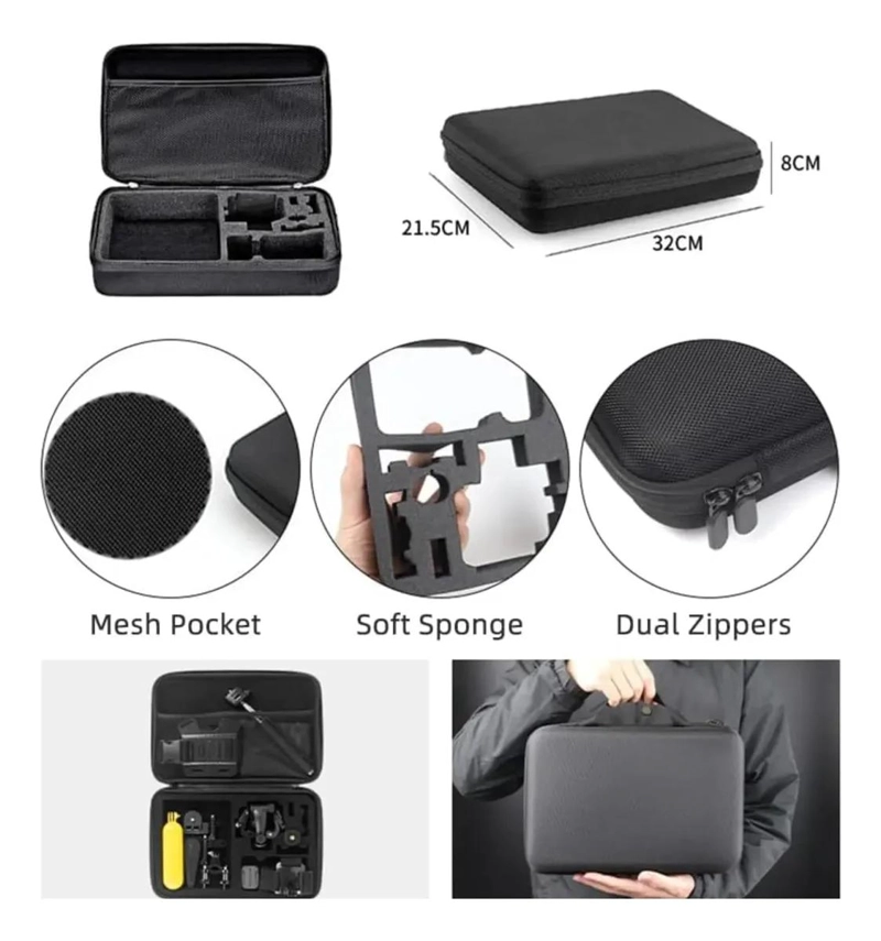 KIT COMPLETO DE 84 ACCESORIOS PARA CAMARAS DEPORTIVAS - 6