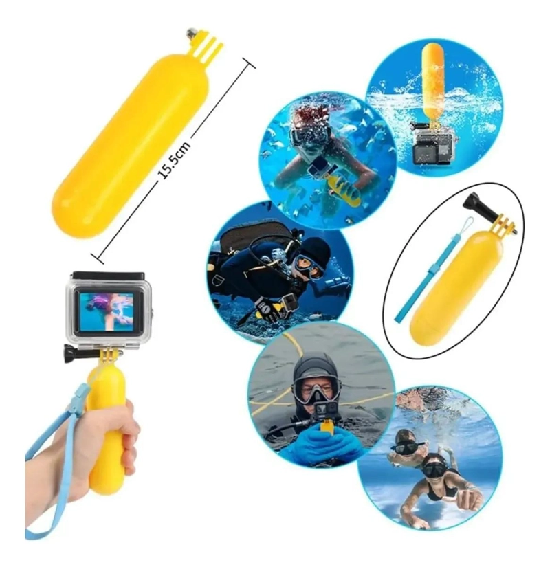 KIT COMPLETO DE 84 ACCESORIOS PARA CAMARAS DEPORTIVAS - 7