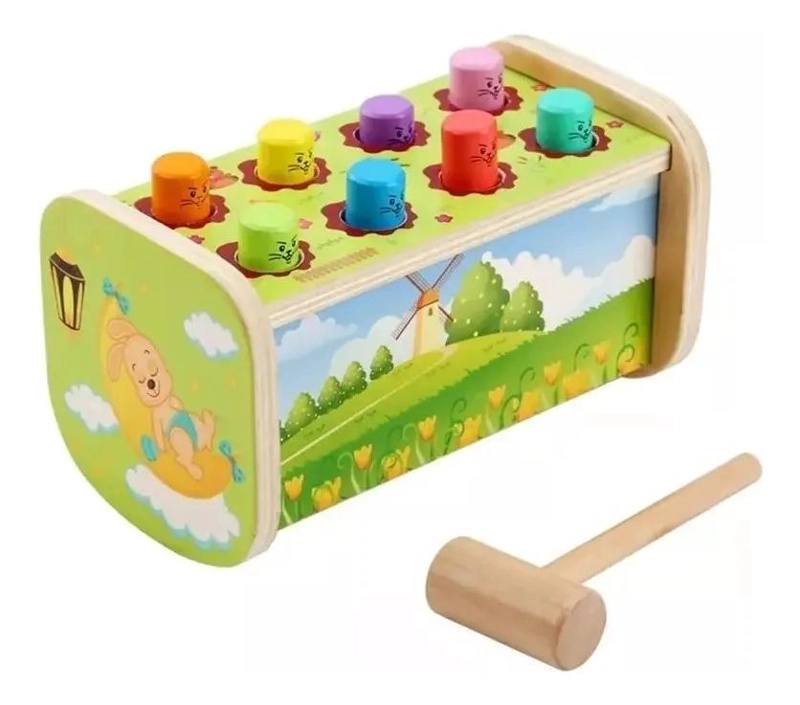 JUGUETE DIDACTICO DE MADERA PARA ESTIMULACION INFANTIL - 4