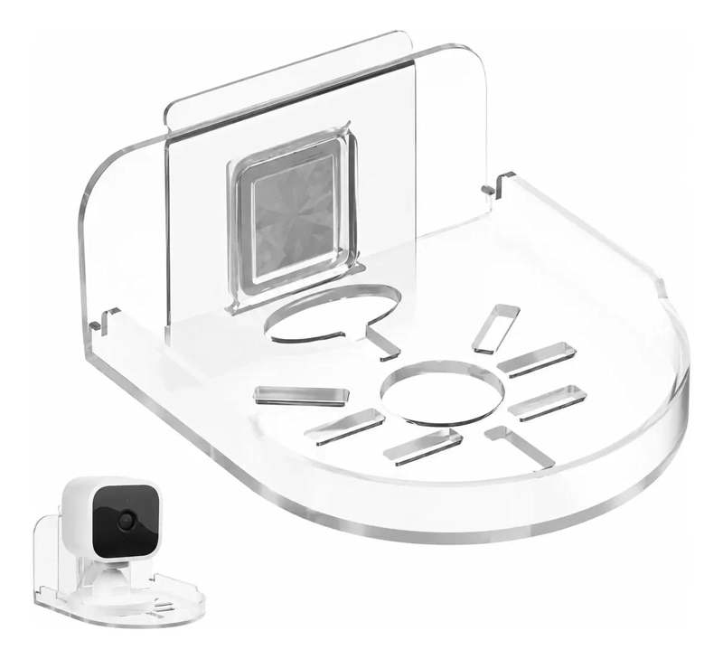 SOPORTE TRANSPARENTE PARA CAMARA DE SEGURIDAD CON DISEÑO MODERNO - 1