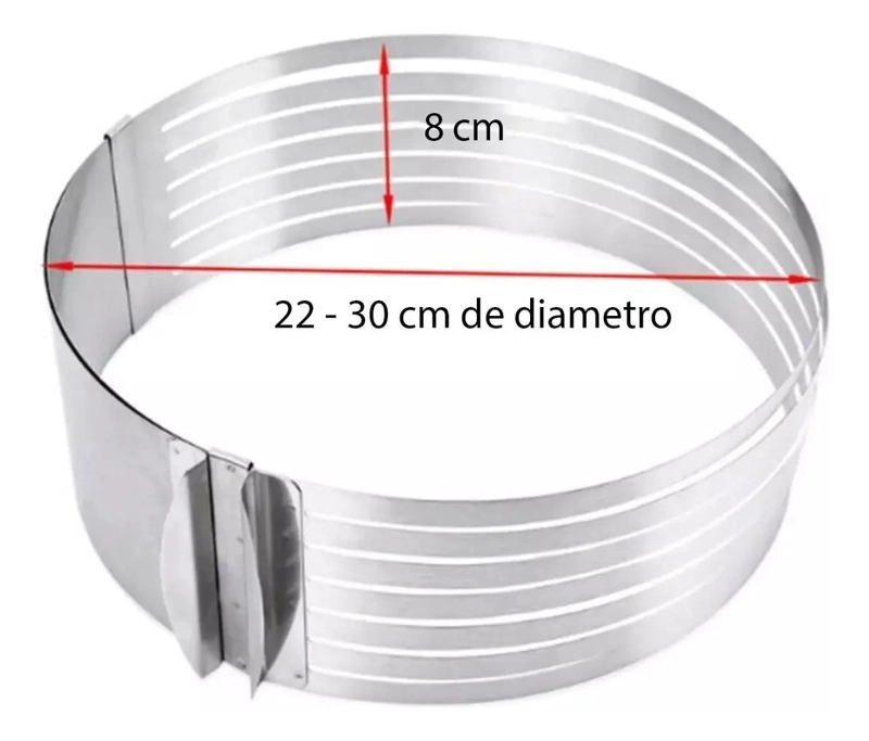 CORTADOR DE TORTA Y NIVELADOR PARA BIZCOCHOS DE 22 A 30 CM - 4