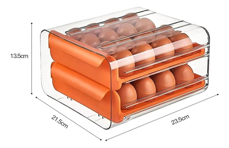 ORGANIZADOR DE HUEVOS DE DOS NIVELES PARA COCINA - 1