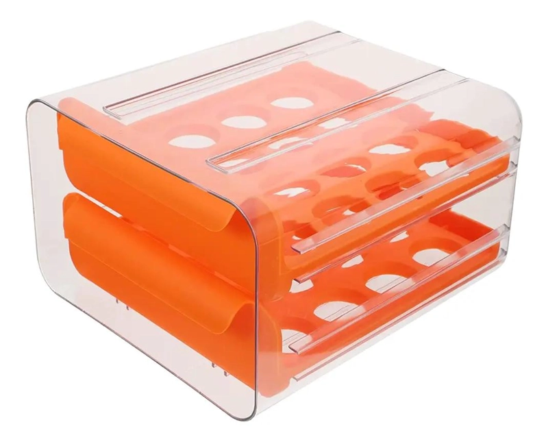 ORGANIZADOR DE HUEVOS DE DOS NIVELES PARA COCINA - 5