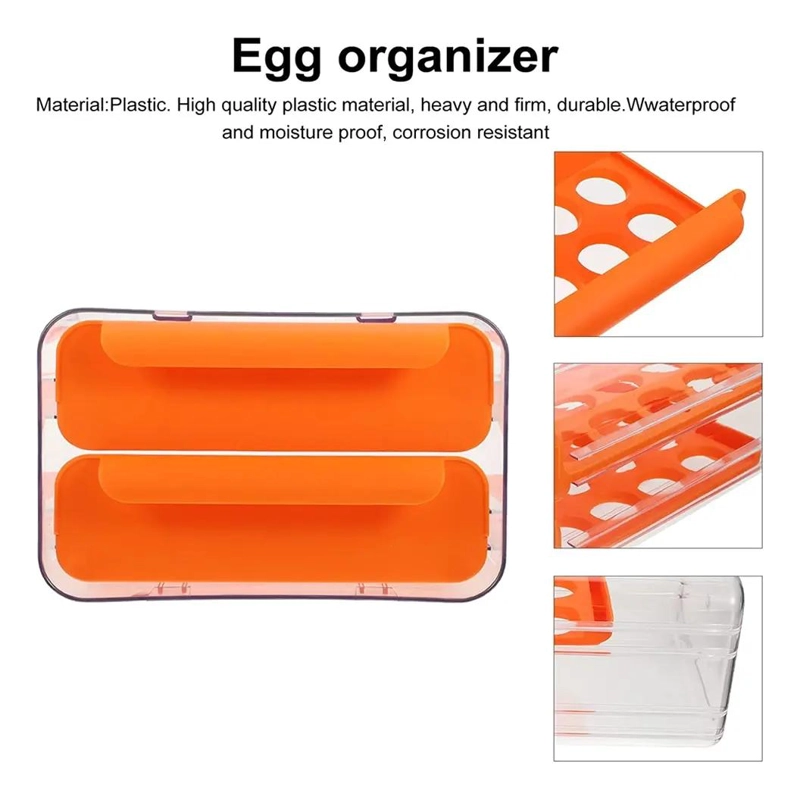 ORGANIZADOR DE HUEVOS DE DOS NIVELES PARA COCINA - 7