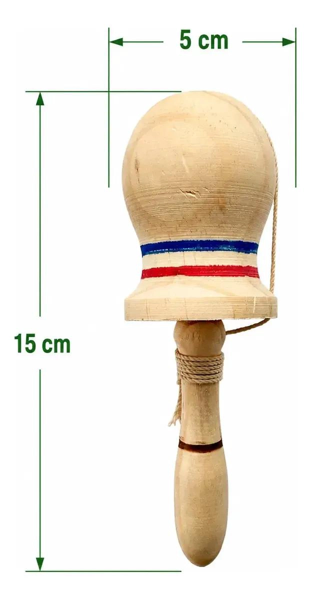 PACK DE 6 EMBOQUES DE MADERA TRICOLOR PARA CELEBRACIONES - 3