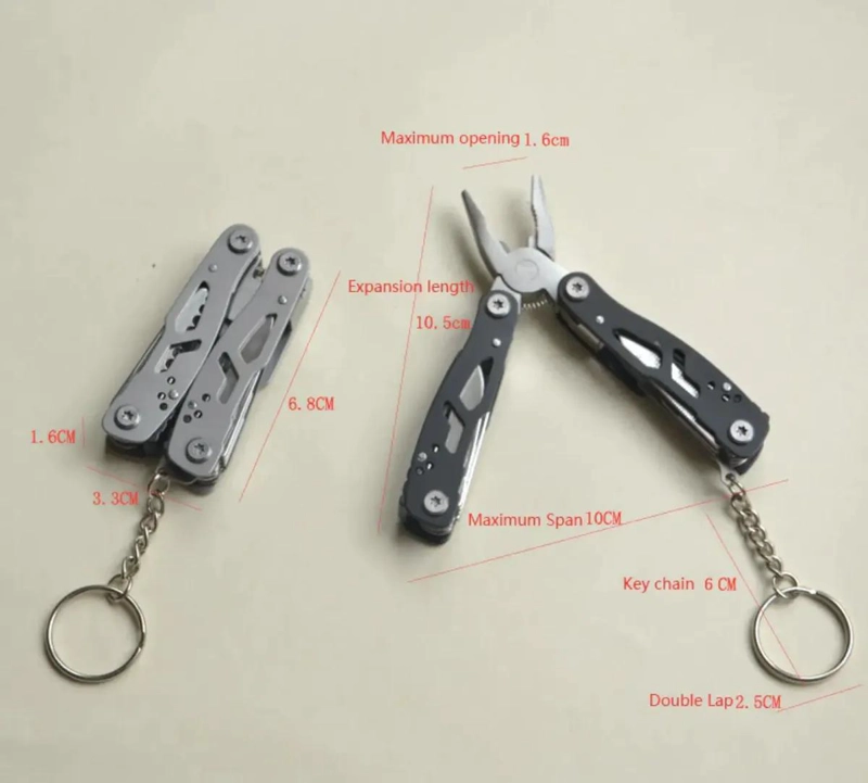 ALICATE MULTIHERRAMIENTA COMPACTO DE ACERO INOXIDABLE PARA CAMPING - 4