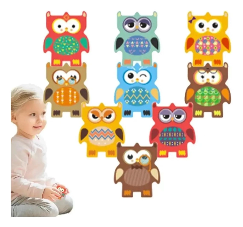 JUGUETE APILABLE DIDACTICO DE MADERA PARA NIÑOS - 6