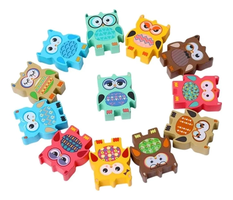 JUGUETE APILABLE DIDACTICO DE MADERA PARA NIÑOS - 7