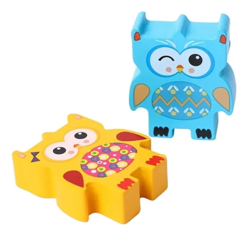 JUGUETE APILABLE DIDACTICO DE MADERA PARA NIÑOS - 9