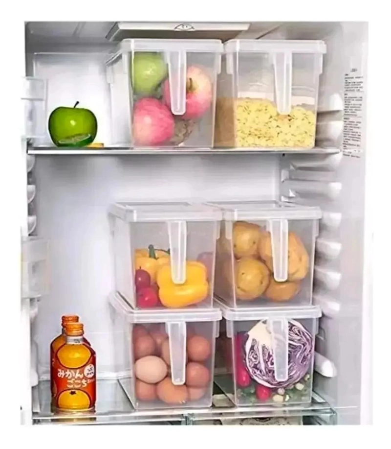 CAJA ORGANIZADORA TRANSPARENTE PARA REFRIGERADOR Y COCINA - 5