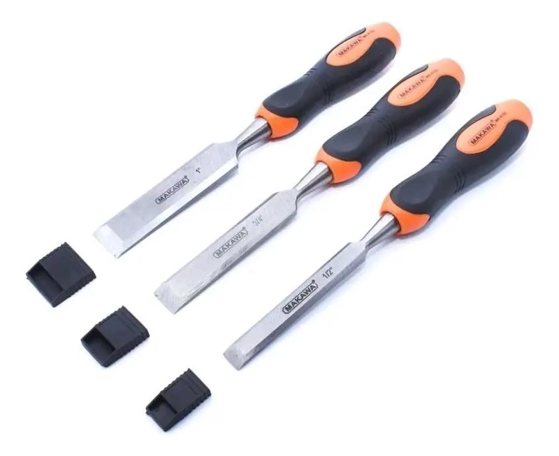 SET DE 4 FORMONES DE ACERO CROMO VANADIO PARA MADERA - 1