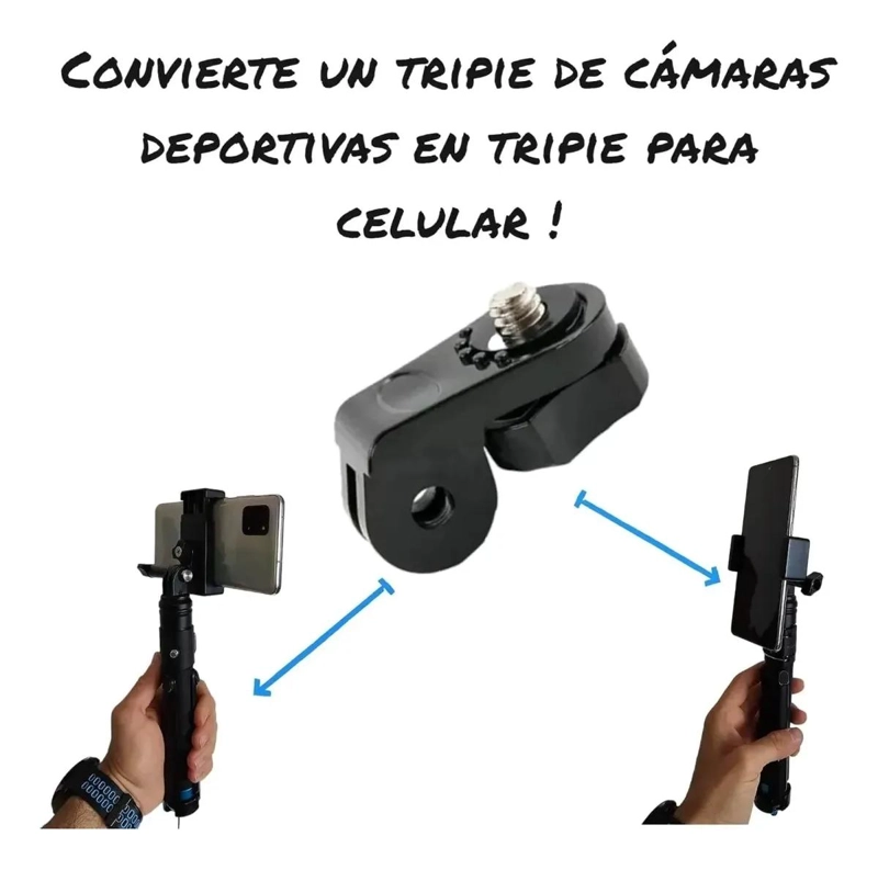 SOPORTE DE MONTAJE PARA CASCO DE MOTO PARA CAMARAS Y MOVILES - 5