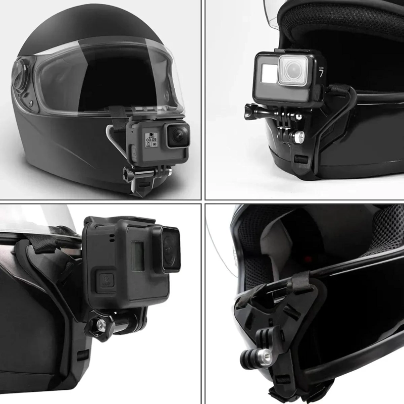 SOPORTE DE MONTAJE PARA CASCO DE MOTO PARA CAMARAS Y MOVILES - 9
