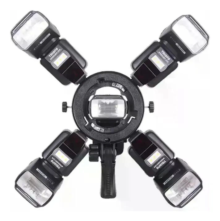 MONTURA PARA 5 FLASHES EN TRIPODE CON ACCESORIOS BOWENS - 5