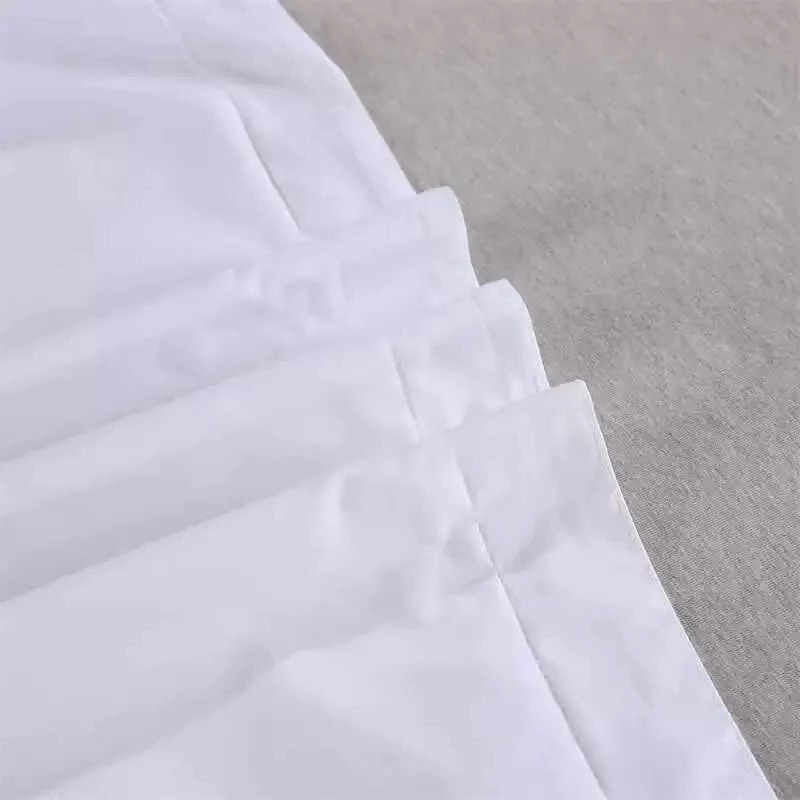 FUNDA DE ALMOHADA BLANCA 70X50CM, 4 UNIDADES SUAVES - 4