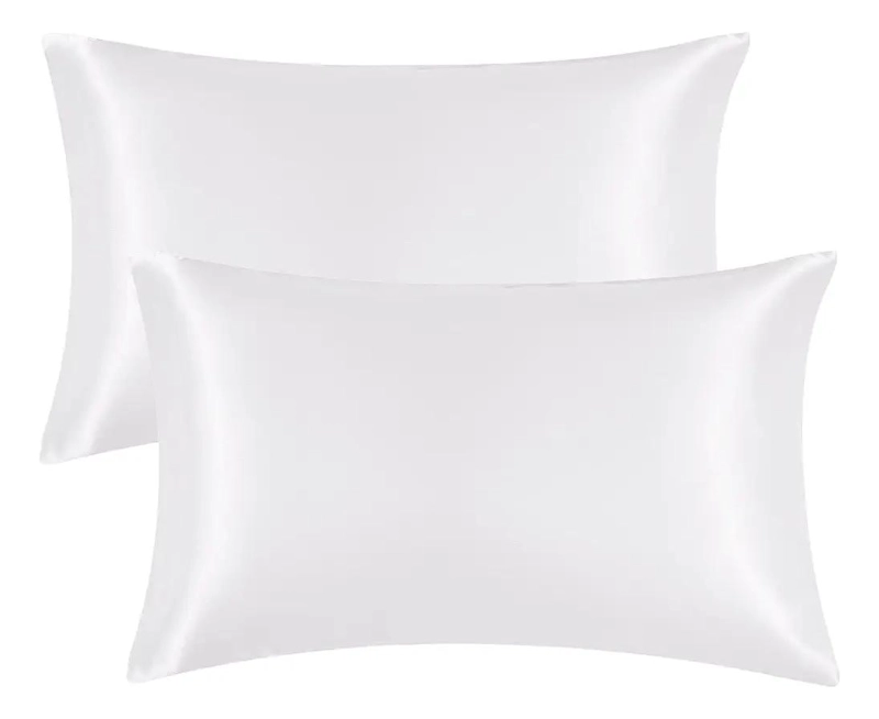FUNDA DE ALMOHADA BLANCA 600 HILOS SEDA SATE N 100% - 4