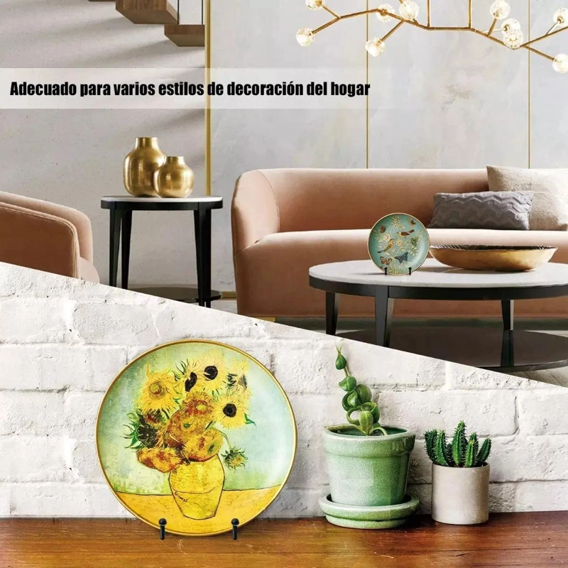 SOPORTE METALICO PARA EXHIBICION DE PLATOS DECORATIVOS - 9