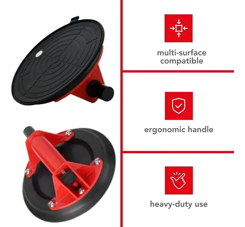VENTOSA DE VACIO PARA MOVER VIDRIO Y CERAMICA CON BOMBA MANUAL - 6