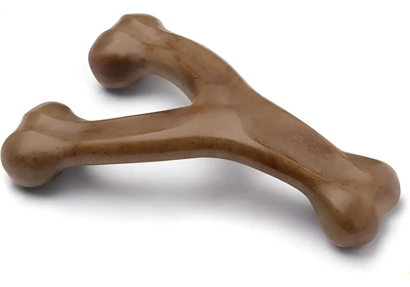 JUGUETE MASTICABLE PARA PERROS SABOR BACON MEDIANO - 1