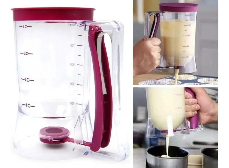 DISPENSADOR PARA MASA CON CAPACIDAD DE 900ML Y MARCAS DE MEDICION - 3