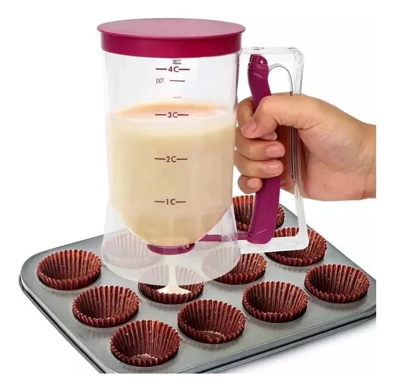 DISPENSADOR PARA MASA CON CAPACIDAD DE 900ML Y MARCAS DE MEDICION - 6