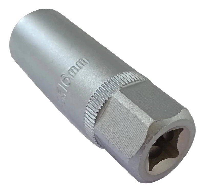 DADO POLIGONAL 16 MM PARA BUJIA CON TOMA DE 3/8 - 3