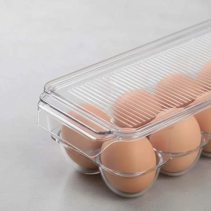 ORGANIZADOR DE HUEVOS ACRILICO APILABLE PARA 14 UNIDADES - 4