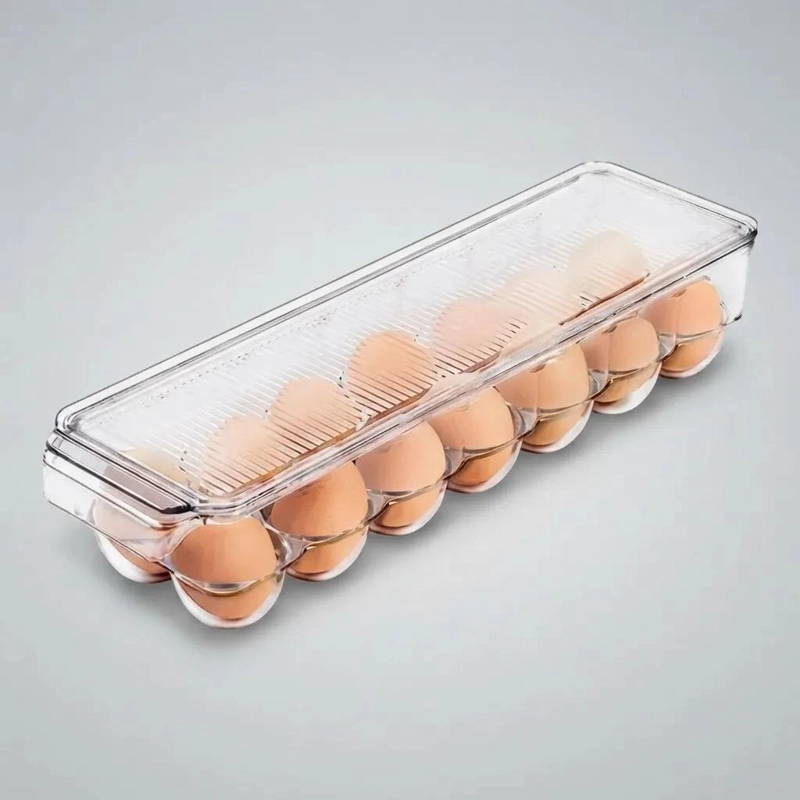 ORGANIZADOR DE HUEVOS ACRILICO APILABLE PARA 14 UNIDADES - 5