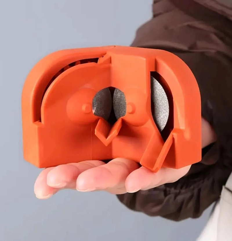 AFILADOR ELE CTRICO PARA BROCAS CON 2 MUELAS ABRASIVAS NARANJA - 6