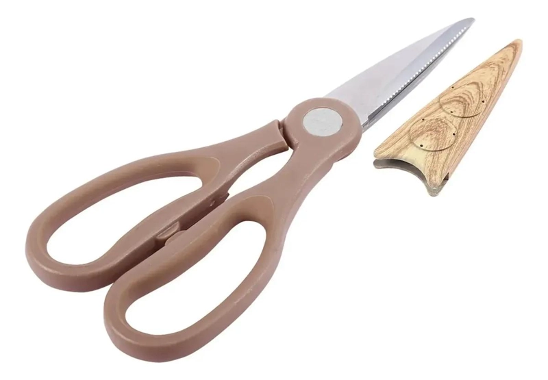 TIJERAS DE COCINA INOXIDABLE CON IMAN Y MANGO ERGONOMICO - 1