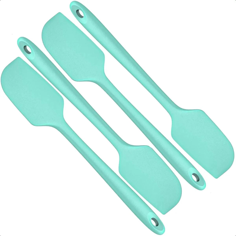SET DE 4 ESPATULAS DE SILICONA CON NUCLEO DE ACERO INOXIDABLE PARA COCINA - 1