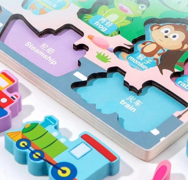 TABLERO DE PESCA MAGNE TICO DE MADERA PARA NIÑOS - 6