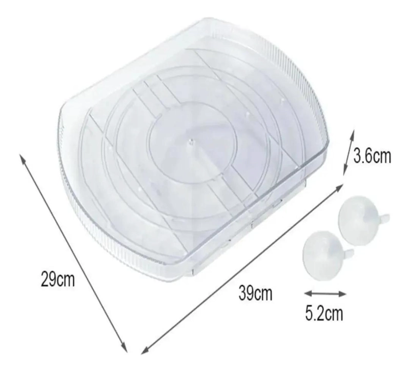 BANDEJA GIRATORIA 360° PARA ORGANIZAR REFRIGERADOR - 2