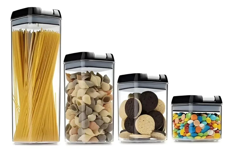 SET DE 7 CONTENEDORES HERME TICOS PARA ALIMENTOS DE COCINA - 5