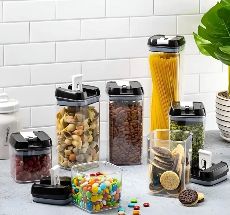 SET DE 7 CONTENEDORES HERME TICOS PARA ALIMENTOS DE COCINA - 8