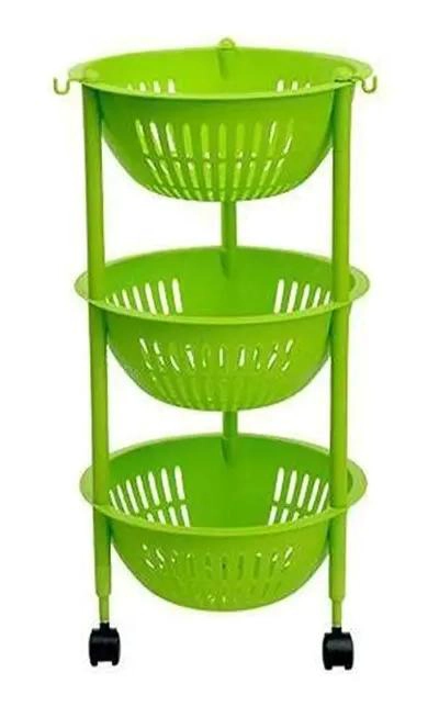ORGANIZADOR DE COCINA MULTIUSO CON RUEDAS Y 3 NIVELES - 1