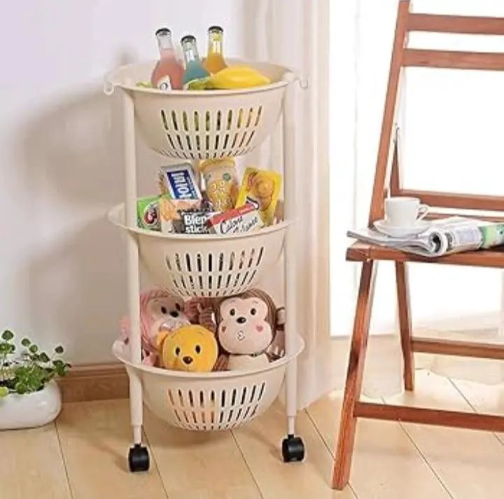 ORGANIZADOR DE COCINA MULTIUSO CON RUEDAS Y 3 NIVELES - 5