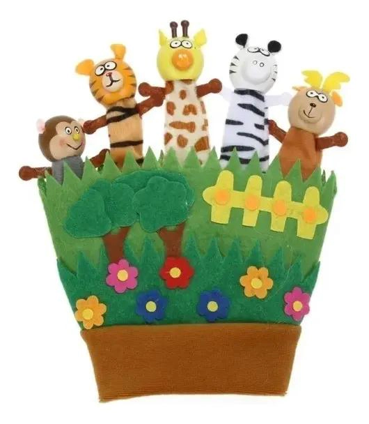 SET DE TITERES DE DEDO ANIMALES DIDACTICOS PARA NIÑOS - 1