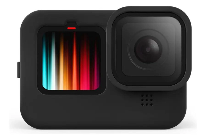 FUNDA DE SILICONA CON TAPA Y CORREA PARA CAMARA DE ACCION - 2
