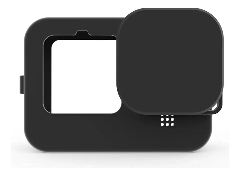 FUNDA DE SILICONA CON TAPA Y CORREA PARA CAMARA DE ACCION - 4
