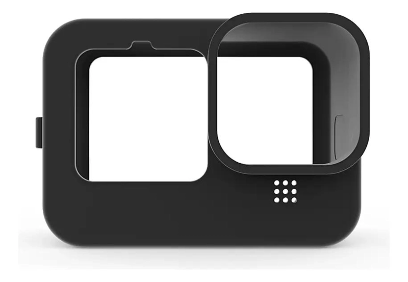 FUNDA DE SILICONA CON TAPA Y CORREA PARA CAMARA DE ACCION - 5